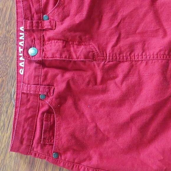 Red denim skirt - Picture 2 of 5